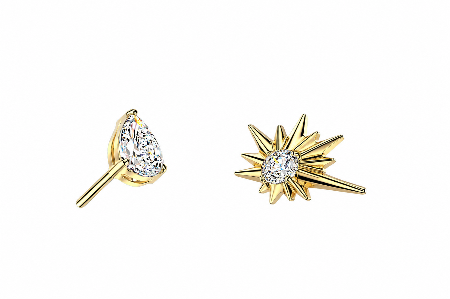 Pear & Sunburst Ear Styling Set (2 pieces)