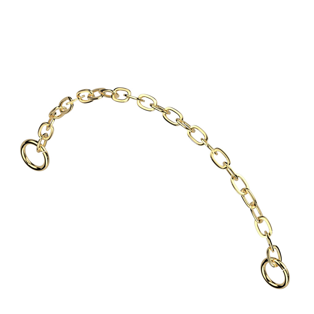 Linked Spark Chain - 30mm Gold PVD Titanium Connector