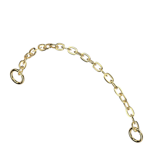 Linked Spark Chain - 30mm Gold PVD Titanium Connector